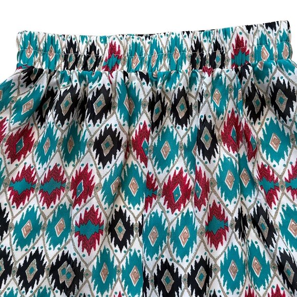 Bright Southwestern Aztec Print Mini Western Mini Skirt - Extra Small - Picture 3 of 8